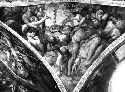 The Brazen Serpent, from the Sistine Ceiling by Michelangelo Buonarroti